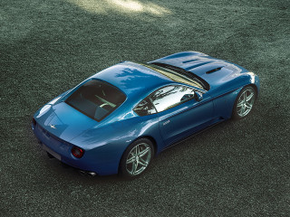 Blue sports car grass field 2 - a grass free wallpaper