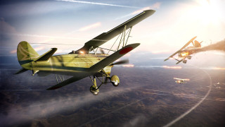 Airplanes flying sky sun smoke - sots art free wallpaper