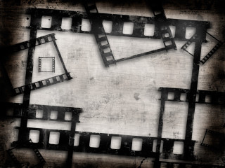 Grungy photo square film squares - a square free wallpaper