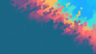 Colorful background blue sky dots - triadic free wallpaper