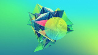 Colorful abstract background circular object 3 - surreal free wallpaper