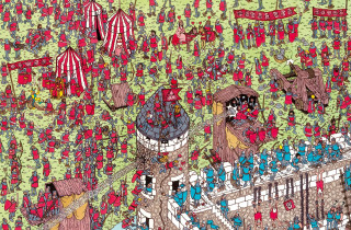 Circus drawing crowd tent red - a crowd of people free wallpaper