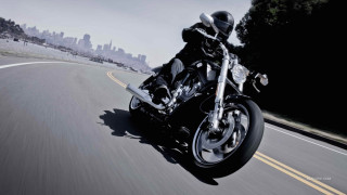 Motorcycle ride city background sunny - a person riding free wallpaper
