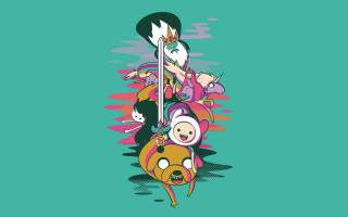 Cartoon character sword green background 2 - other character free wallpaper