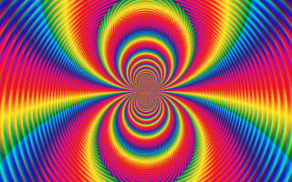 Psychedelic art optical illusion digital - optical free wallpaper