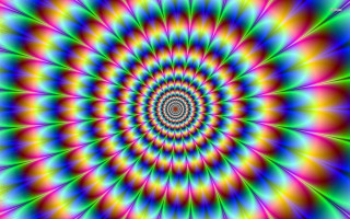 Psychedelic spiral design colorful artwork 2 - bridget riley free wallpaper